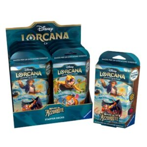 RAVENSBURGER DISNEY: LORCANA - MARE DI AZZURRITE STARTER DECK DISPLAY (8 MAZZI) - ITA